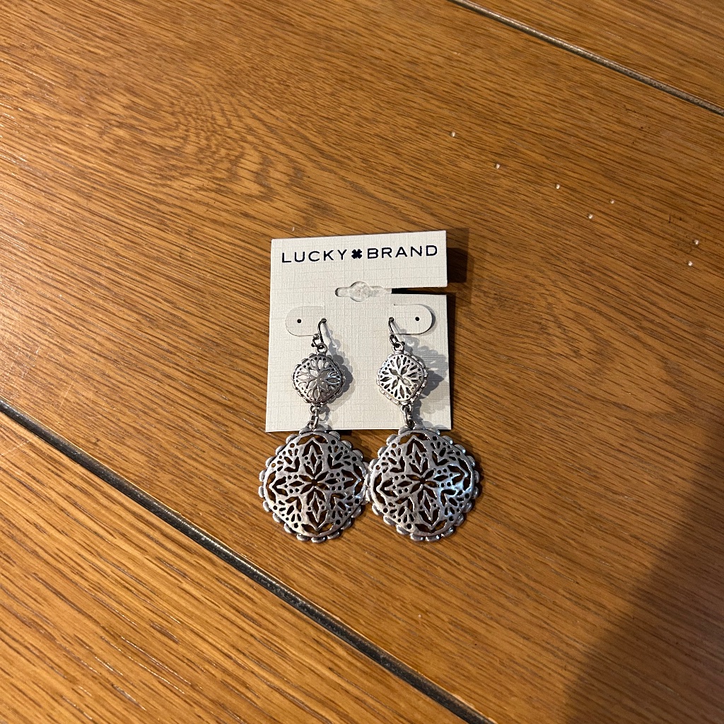 Lucky Brand Silver Tone Earrings